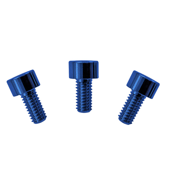 Genuine Floyd Rose Stainless Steel Nut Clamping Screws (3) Blue - FRNCSBLP