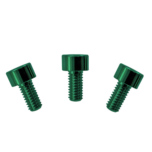 Genuine Floyd Rose Stainless Steel Nut Clamping Screws (3) Green - FRNCSGNP