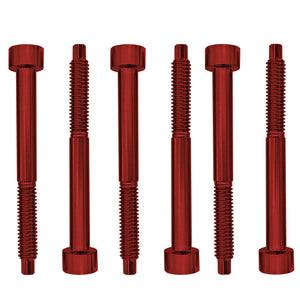 Genuine Floyd Rose Stainless Steel String Lock Screws (6) Red - FROSLSRDP