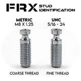 Genuine Floyd Rose FRX Bridge Mounting Studs, Antique Silver, Metric, FRXBMSMASP