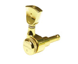Graph Tech Ratio Electric Locking 3x3 Tuners Vintage Buttons, Gold PRL-8341-G0