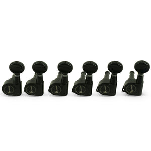 Kluson 6 In Line Left Hand Contemporary Diecast Series Tuning Machines Black