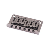 KD By AxLabs Hardtail Bridge - 5-Screw Mount, String-Through-Top Or Bottom - Black Nickel