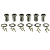 Kluson Revolution Locking Tuners 3x3 Pearloid keystone button Nickel KRGL-3-NP