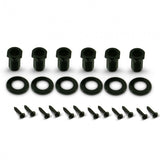 Kluson 3 Per Side Locking Revolution Series G-Mount Tuning Machines Black With Metal Keystone Button - KRGL-3-B