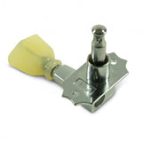 Kluson Revolution Tuners - 3x3 Pearloid button - Chrome KRG-3-CP