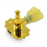 Kluson Revolution Tuners - 3x3 Pearloid button - Gold KRG-3-GP