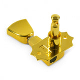 Kluson Revolution Tuners - 3x3 Metal keystone button - Gold KRG-3-G