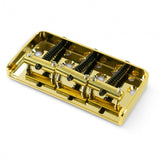 Kluson Steel Bridge For Tele (1/2 Size) W/Brass Saddles Gold, Gloss KVTHBG-G