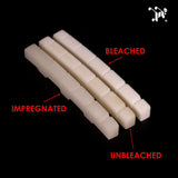 Tone Ninja Genuine Bleached Bone Slotted Nut for Fender, G&L White