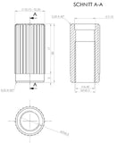 Genuine Floyd Rose Original Bridge Mounting Studs and inserts. Black