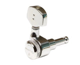Graph Tech Ratio Acoustic Locking 3x3 Tuners Contemporary Buttons, Chrome PRL-8411-C0