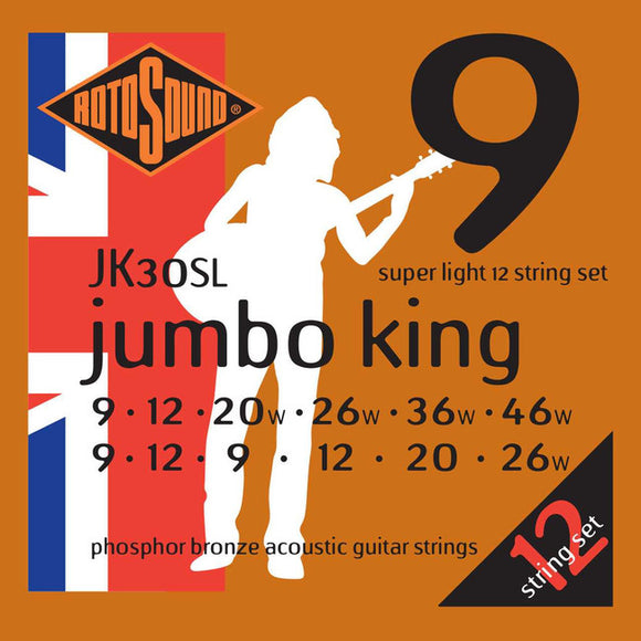 Rotosound Jumbo King Phosphor Bronze (12 String) 09-46 JK30SL