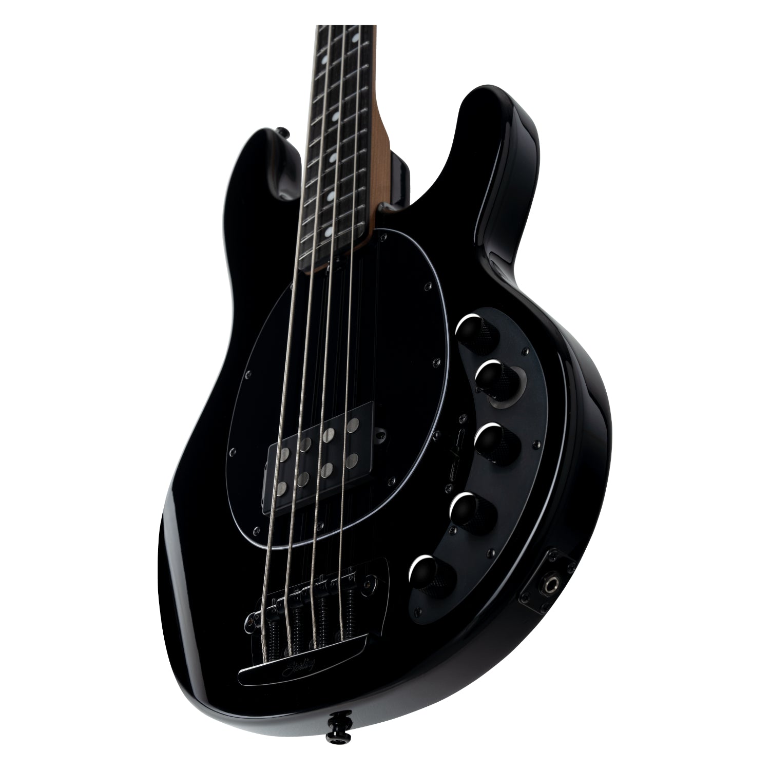 Sterling by Music Man DarkRay 4 String Bass, Black | SportHiTech