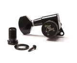 Genuine Tone Ninja 19:1 Locking Tuner, 22mm Post, Treble/Lefty, Black