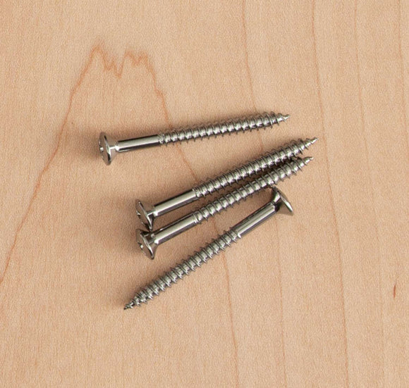 Genuine Tone Ninja Neckplate screws (4) Chrome