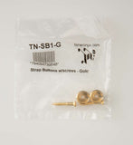 Genuine Tone Ninja Strap Buttons, (2) with screws, Gold