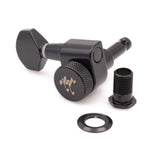 Genuine Tone Ninja 19:1 Locking 2-Pin Single Tuner, 22mm Post, Treble/Lefty, Black