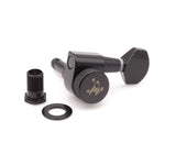 Genuine Tone Ninja 19:1 Locking 2_pin Single Tuner, 22mm Post, Bass Side, Black