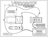 Genuine Vibramate USA V5-TEV-2-S Kit converts your Telecaster for no-holes Bigsby installation