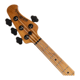 Music Man USA Stingray DarkRay 4 Bass Gold Bar, Roasted Maple