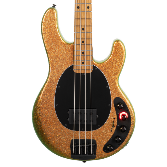 Music Man USA Stingray DarkRay 4 Bass Gold Bar, Roasted Maple