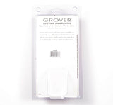 Grover 122C5 Planetary Geared Banjo Pegs. Set of 5, Chrome with square pearloid buttons