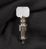 Grover 122N5 Geared Banjo Pegs. Set of 5, Nickel with square pearloid buttons