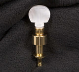 Grover 124G5 Planetary Geared Banjo Pegs. Set of 5, Gold Square Pearloid buttons