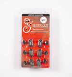 Genuine Grover Deluxe SD90 3+3 Nickel, Safety post, Metal buttons 133N
