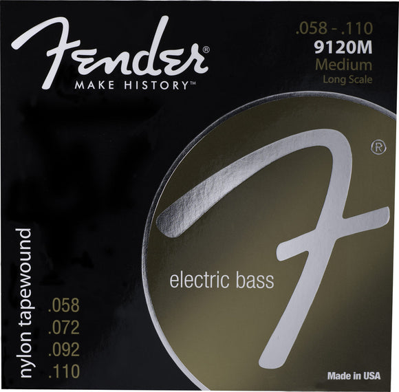 Fender 9120 Nylon Tapewound Bass Strings, Set of 4 073-9120-406 | SportHiTech