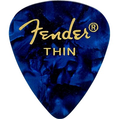 Fender 351 Premium Picks Blue Moto Thin 12-pack 198-0351-702 | SportHiTech
