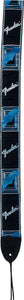 Fender 2" Monogrammed Black/Grey/Blue Guitar Strap 099-0681-502 | SportHiTech