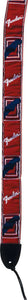 Fender 2" Monogrammed Red/White/Blue Guitar Strap 099-0682-000 | SportHiTech