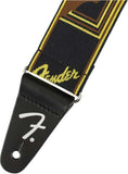Fender Weighless 2" Monogrammed Strap Black 099-0686-006 | SportHiTech