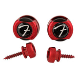 Fender Infinity "F" Strap Locks, set of two (2), Red 099-0818-609 | SportHiTech