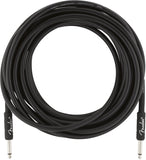 Fender Professional Series Instrument Cable, Straight/Straight 25' Black | SportHiTech