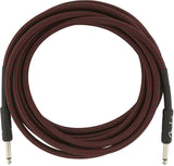 Fender Professional Series Instrument Cable, 15', Red Tweed | SportHiTech