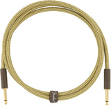 Fender Deluxe Series Instruments Cable, Straight/Straight, 5', Tweed | SportHiTech