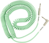 Fender Original Series Coil Cable, Straight-Angle, 30', Surf Green | SportHiTech
