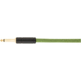 Fender Festival Instrument Cable 18.6 ft Angle/Straight Pure Hemp, Green | SportHiTech