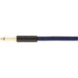 Fender Festival Instrument Cable 10 ft Angle/Straight Hemp, Blue Dream | SportHiTech