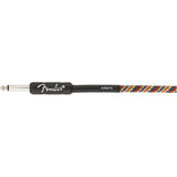 Fender Festival Instrument Cable 18.6 ft Angle/Straight Hemp, Rainbow | SportHiTech