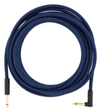 Fender Festival Instrument Cable 18.6 ft Angle/Straight Hemp, Blue Dream | SportHiTech