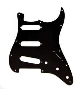 Fender Stratocaster Guitar Pickguard Black 3-ply 11-hole 099-1359-000 | SportHiTech