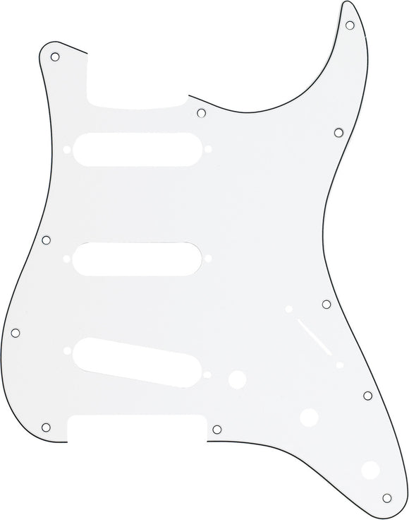 Fender 11-Hole Modern-Style Stratocaster S/S/S Pickguard White 099-1360-000 | SportHiTech