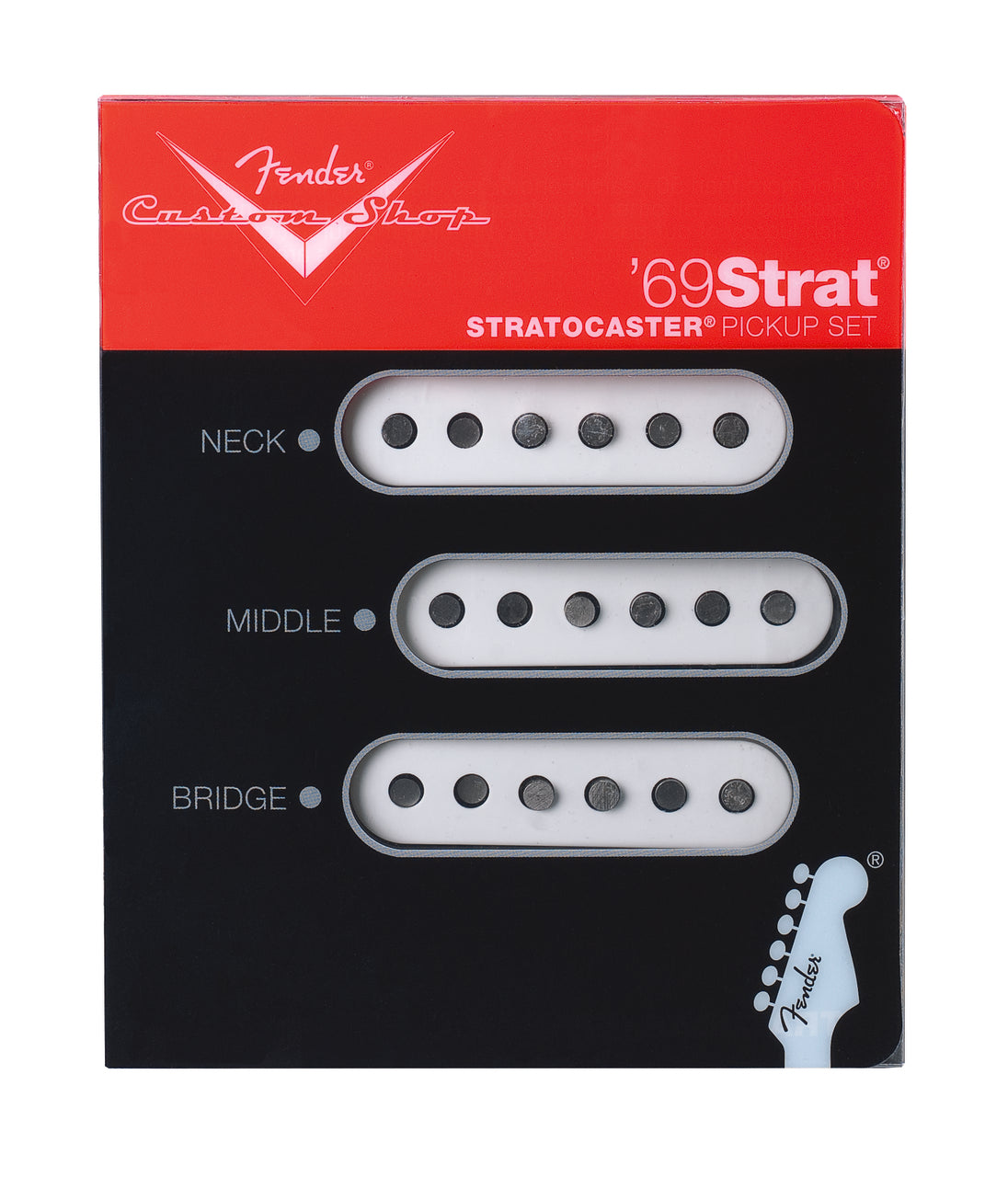 ストラトアッセンブリー　CUSTOM 69 Fender Custom Shop '69 Strat pickups - set of 3, white 099-2114