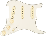 Fender USA Pre-Wired Strat Pickguard Custom Shop Fat 50's SSS Parchment | SportHiTech
