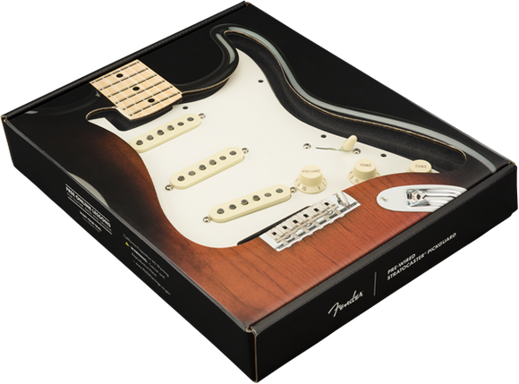 Fender USA Pre-Wired Strat Pickguard Custom Shop Custom '69 SSS Parchment | SportHiTech