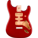 Fender Deluxe Series Stratocaster HSH Alder Body 2 Point Bridge Mount, Candy Apple Red | SportHiTech